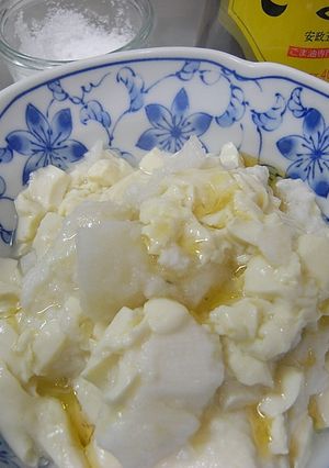 材料は2つだけ!豆腐と長いものレンジ蒸し-レシピのメイン写真