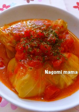 ＊トマトで煮込んだロールキャベツ＊-レシピのメイン写真