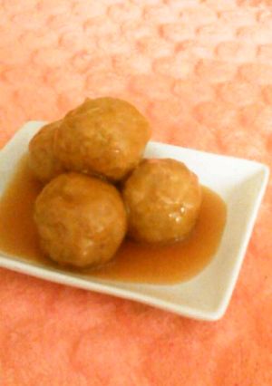 手軽に(･∀･)冷凍肉団子の甘酢あんかけ-レシピのメイン写真
