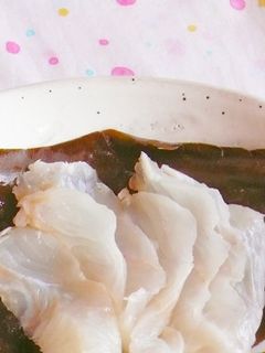 白身魚の昆布じめ-レシピのメイン写真