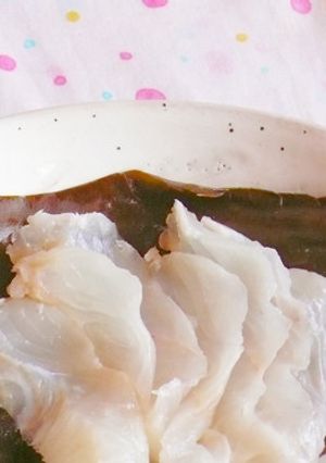 白身魚の昆布じめ-レシピのメイン写真