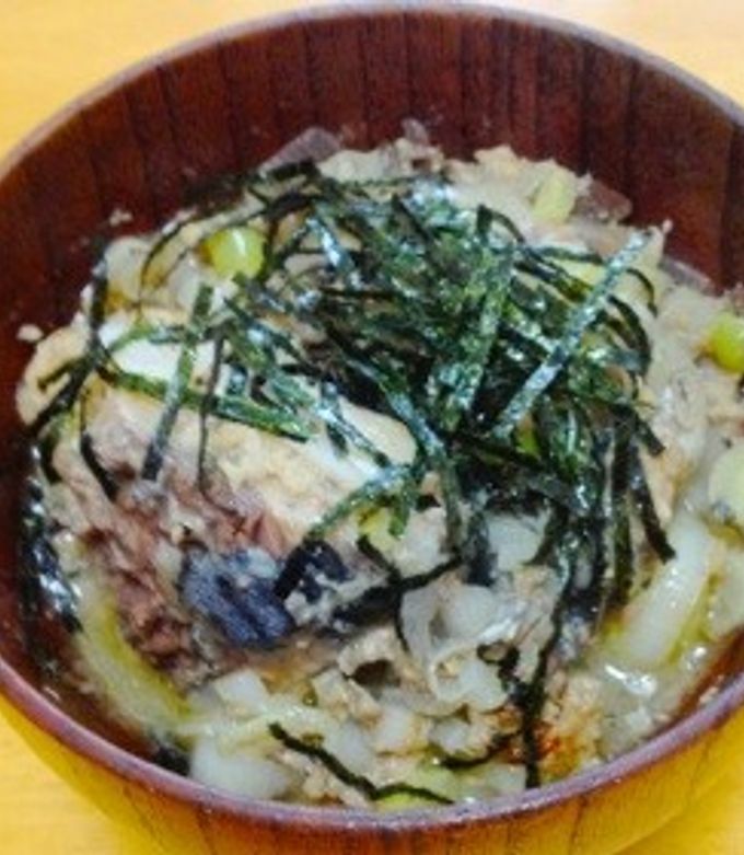 ネギとサバ缶の簡単炒め-レシピのメイン写真
