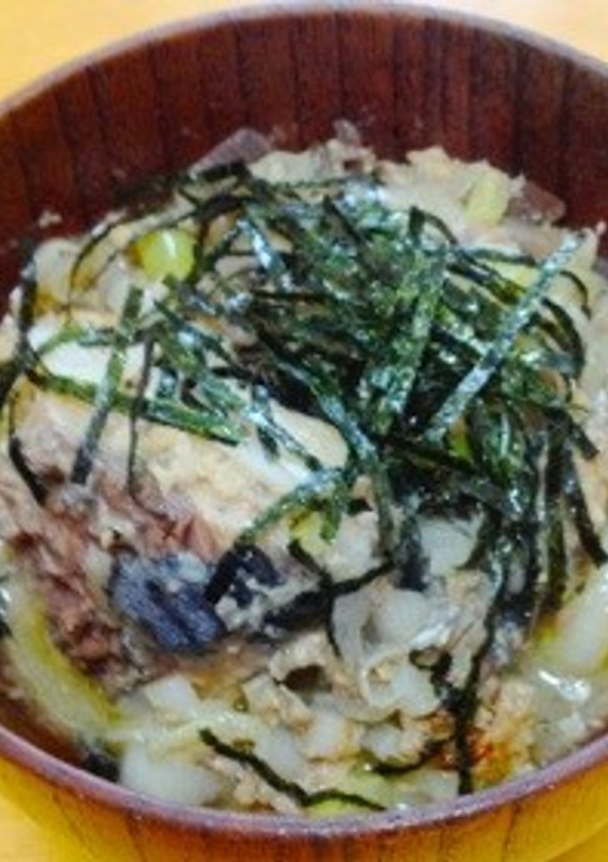 ネギとサバ缶の簡単炒め-レシピのメイン写真