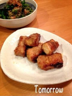 節約⁇厚揚げの豚肉巻き-レシピのメイン写真