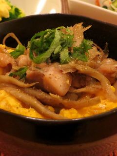 鶏ごぼうの親子丼-レシピのメイン写真