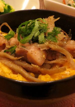 鶏ごぼうの親子丼-レシピのメイン写真