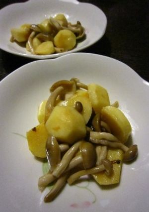 くわいとシメジ炒め♪-レシピのメイン写真
