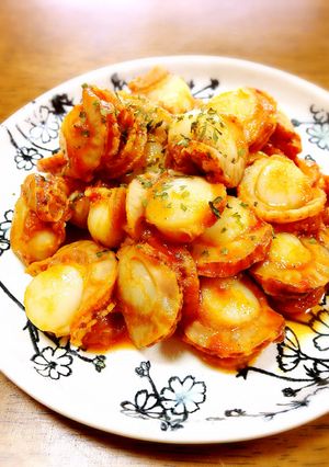 簡単♪ベビーホタテのピリケチャ炒め-レシピのメイン写真