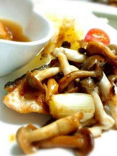 受験生の夕食 ♪ ブリときのこ炒め-レシピのメイン写真