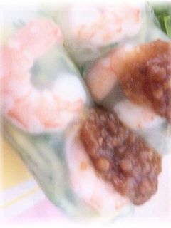 えびの生春巻き*梅ソース-レシピのメイン写真