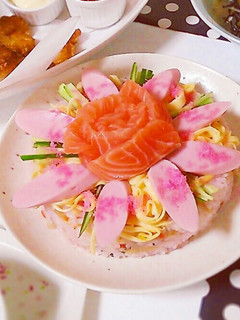 ちらし寿司ケーキ-レシピのメイン写真