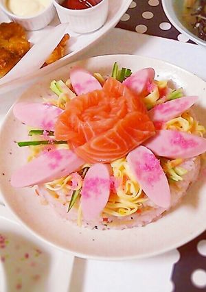 ちらし寿司ケーキ-レシピのメイン写真