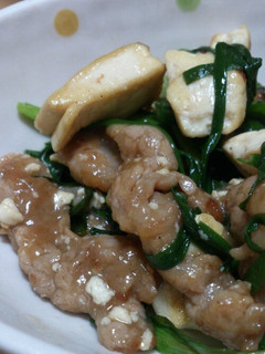 激うま！ニラと豆腐と豚肉の中華風炒め-レシピのメイン写真