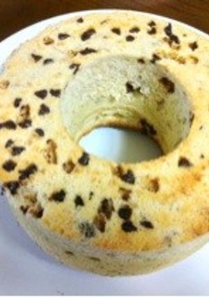 ふわふわ♡チョコバナナシフォンケーキ-レシピのメイン写真
