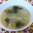 新玉ねぎとだいこんとわかめの味噌汁
