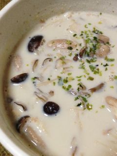 きのこいっぱい♪生姜豆乳スープ-レシピのメイン写真