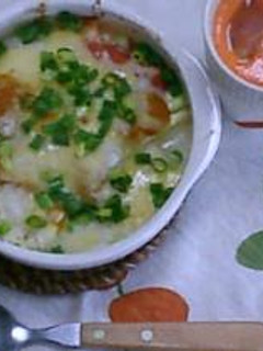 トマトと豆腐の長芋グラタン-レシピのメイン写真