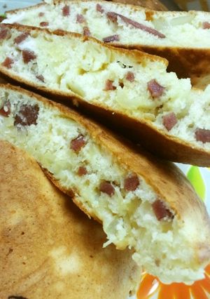 ホットケーキmixでケークサレ風サラミ編-レシピのメイン写真