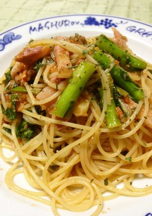 菜の花の干し海老ソース パスタ-レシピのメイン写真