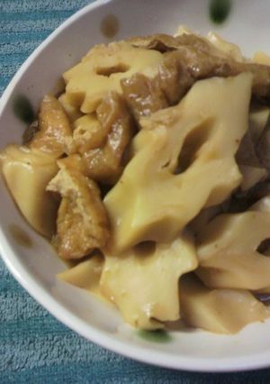和惣菜＊ちくわぶと油揚げの煮物。-レシピのメイン写真