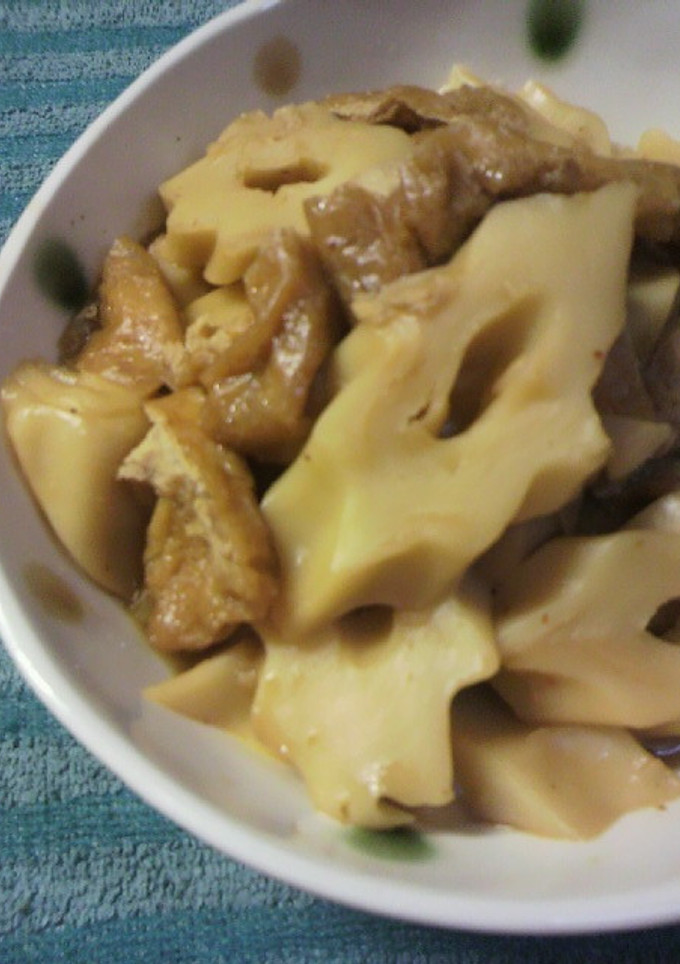 和惣菜＊ちくわぶと油揚げの煮物。-レシピのメイン写真