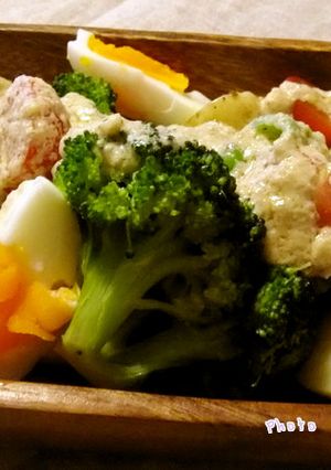 チーズドレッシングサラダ-レシピのメイン写真
