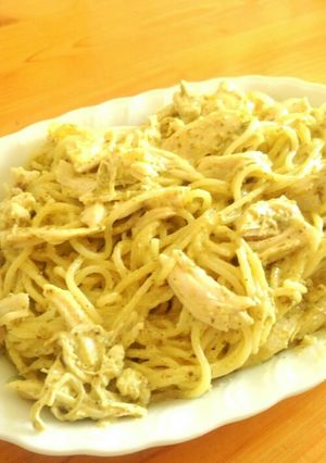 ささみのバジルクリームスパゲティ-レシピのメイン写真