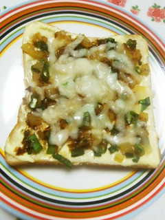 沢庵&葱&鰹節DE和風チーズトースト♫♬-レシピのメイン写真