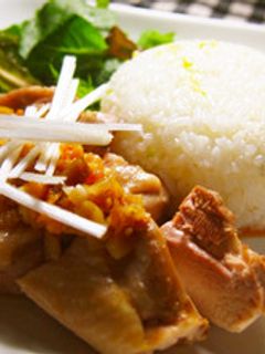 炊飯器で作る蒸し鶏の怪味ソース-レシピのメイン写真