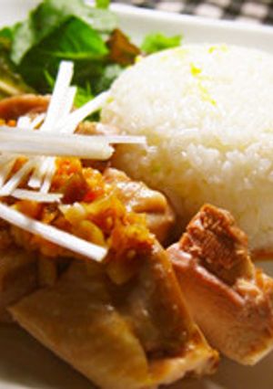 炊飯器で作る蒸し鶏の怪味ソース-レシピのメイン写真