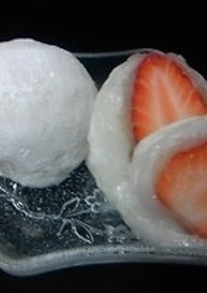 しゅわしゅわいちご大福-レシピのメイン写真