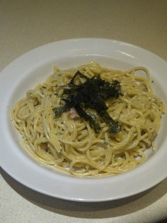 梅昆布茶のマヨパスタ-レシピのメイン写真