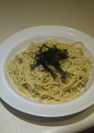 梅昆布茶のマヨパスタ-レシピのメイン写真