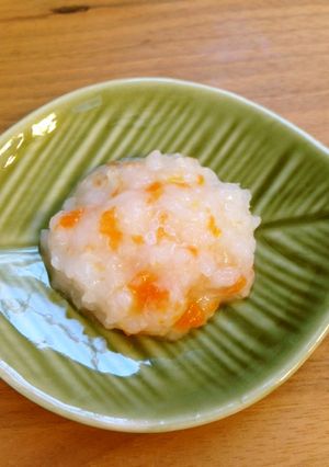 離乳食初期～中期★にんじんのトロトロがゆ-レシピのメイン写真