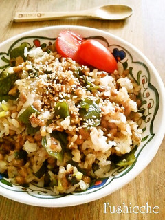 茎ワカメと納豆チャーハン-レシピのメイン写真