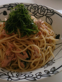 大葉とツナの和風パスタ。フライパン1つ♪-レシピのメイン写真