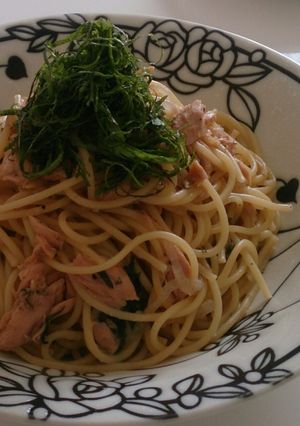 大葉とツナの和風パスタ。フライパン１つ♪-レシピのメイン写真