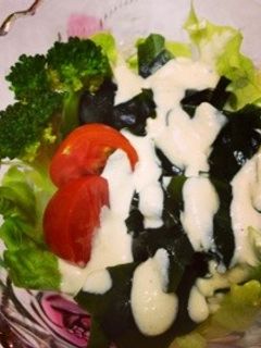 わかめサラダに豆腐シーザードレッシング☆-レシピのメイン写真