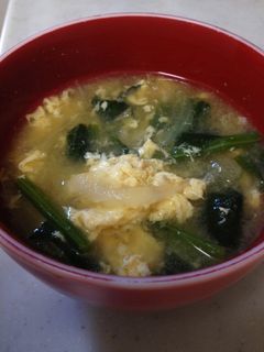 超簡単!ほうれん草のかき玉汁!-レシピのメイン写真