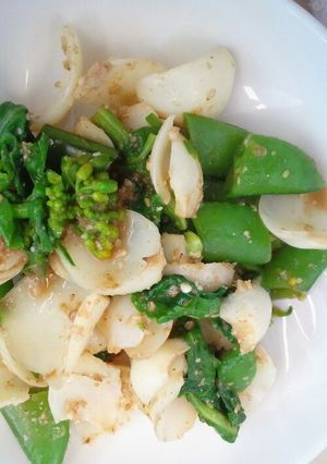 簡単☆醤油麹で春野菜胡麻和え-レシピのメイン写真