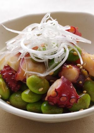 タコと枝豆の焦がし醤油-レシピのメイン写真