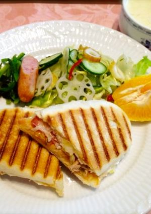サルサとツナのパニーニ-レシピのメイン写真