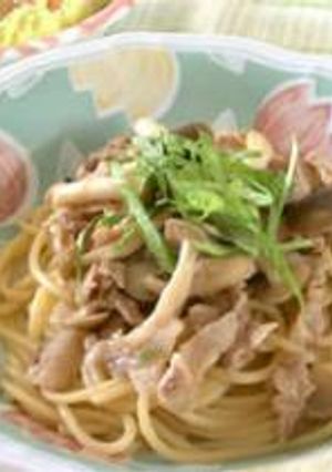 豚肉とシメジの和風アンチョビパスタ-レシピのメイン写真