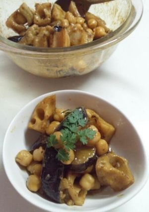 ひよこ豆とレンコンのカレーサラダ-レシピのメイン写真
