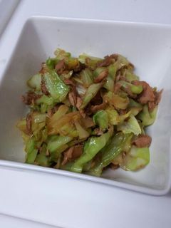 キャベツとツナの炒め物-レシピのメイン写真