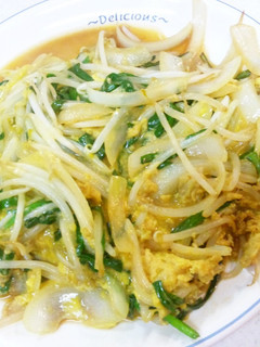 もやしたっぷりのニラ玉-レシピのメイン写真