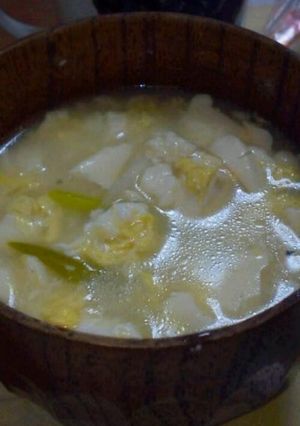 激簡単!くずし豆腐の優しい中華風スープ-レシピのメイン写真