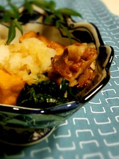 受験生の夕食♪ 厚揚げと豚肉のおろし煮-レシピのメイン写真
