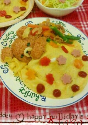 爆睡リラックマ-レシピのメイン写真