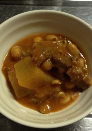 トマトジュースで牛すじ煮込み-レシピのメイン写真